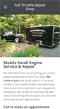 Mobile Screenshot of fullthrottlerepairshop.com