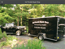 Tablet Screenshot of fullthrottlerepairshop.com